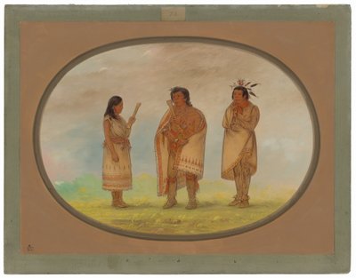 Üç Potawatomi Kızılderilileri by George Catlin