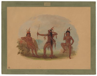 Üç Woyaway Kızılderilileri by George Catlin