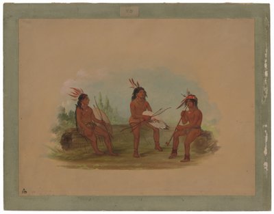 Üç Genç Chinook Adam by George Catlin