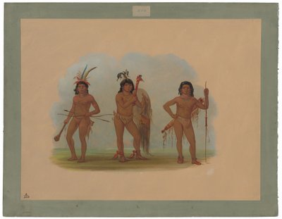 Üç Zurumati Kızılderilileri by George Catlin
