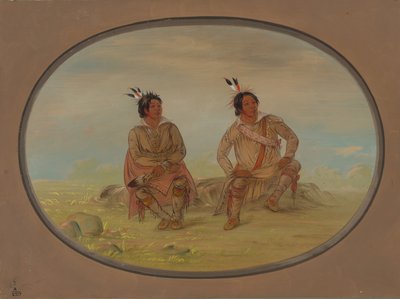 İki Choctaw Kızılderilisi, 18611869. by George Catlin