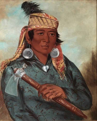 Wáh-pe-say, Beyaz, 1830. by George Catlin