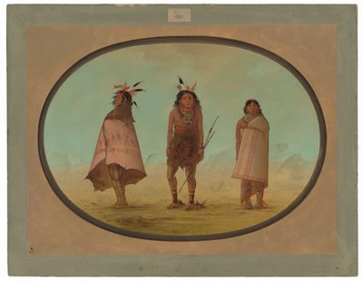 Yntah Tıp Adamı, Bir Savaşçı ve Bir Kadın by George Catlin
