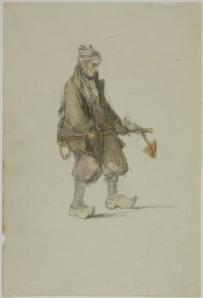 Çapa taşıyan Hollandalı denizci by George Chambers