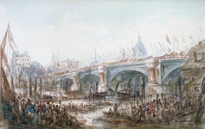 Blackfriars Köprüsü'nün açılışı, Londra, 1869 by George Chambers