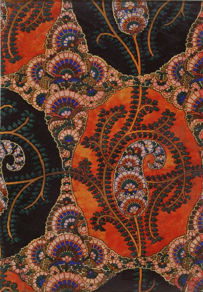 Paisley Şal Kumaş Tasarımı, c.1871 by George Charles Haite
