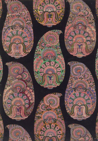 Paisley Şal Kumaş Tasarımı, c.1871 by George Charles Haite