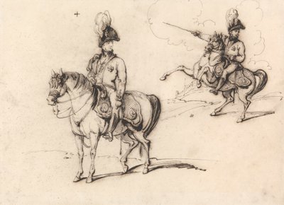 Bir İngiliz Subayının Binicilik Çalışmaları by George Chinnery