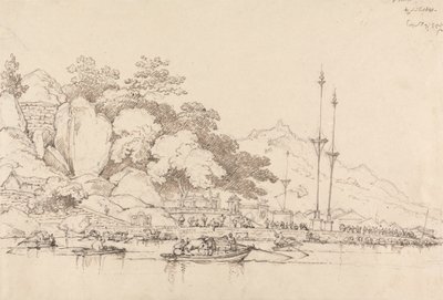 Lap House, İç Liman, Makao by George Chinnery