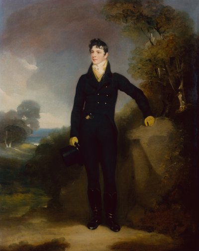 Limerick Kontu Olduğu Düşünülen Bir Asilzade Portresi (tuval üzerine yağlı boya) by George Chinnery