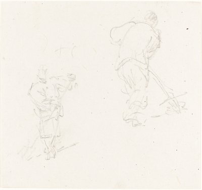 İki Çinli İşçi by George Chinnery