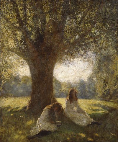 Gölgeli Bir Nokta, 1920 dolayları (tuval üzerine yağlı boya) by George Clausen