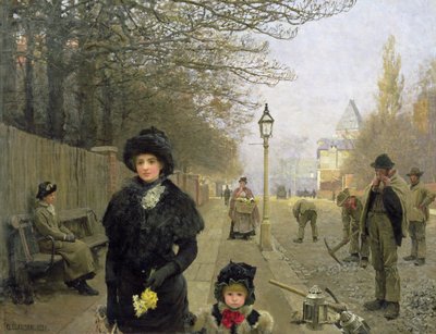Bir Bahar Sabahı, Haverstock Tepesi, 1881 by George Clausen