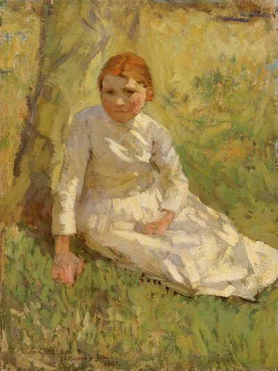 Tarladaki kız, 1897. by George Clausen