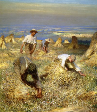 Hasat, Kasnakları Bağlama by George Clausen