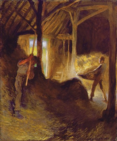 Ahırda by George Clausen