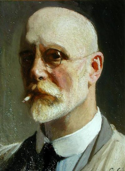 Sigara ile Otoportre by George Clausen