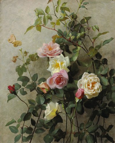 Duvardaki Güller, 1877 by George Cochran Lambdin