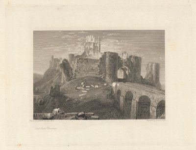 Corfe Kalesi, Dorsetshire by George Cooke