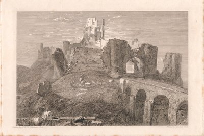 Corfe Kalesi, Dorsetshire by George Cooke
