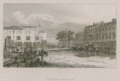 Tottenham High Cross, Londra by George Cooke