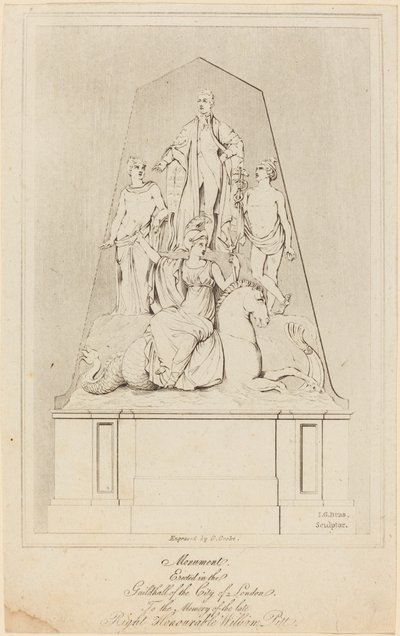 William Pitt Anıtı by George Cooke after James George Bubb