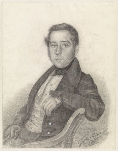 Oturan bir beyefendinin portresi by George Coutteau