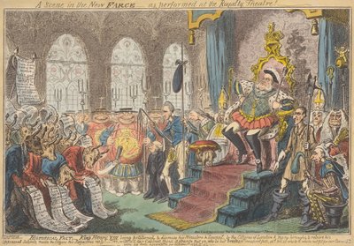 Yeni Fars'tan Bir Sahne - Kraliyet Tiyatrosu'nda Oynandığı Gibi! by George Cruikshank