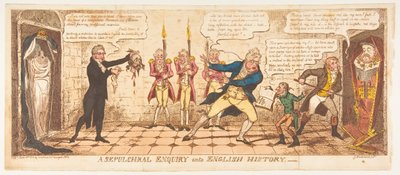 İngiliz Tarihine Bir Kabir Soruşturması, 1 Haziran 1813. by George Cruikshank
