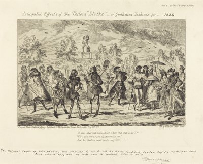 Terzilerin "Grev"inin Beklenen Etkileri by George Cruikshank