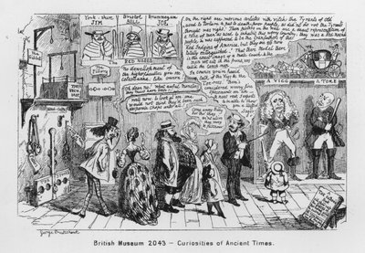British Museum 2043, Antik Çağın Merakları (gravür) by George Cruikshank