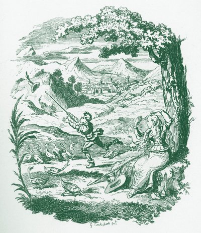 Kardeşler Grimm Çocuk ve by George Cruikshank