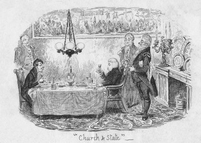 Kilise ve Devlet, 1829 by George Cruikshank