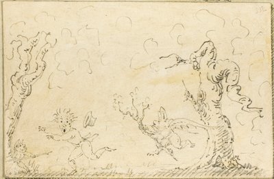 çizgi roman sahnesi by George Cruikshank