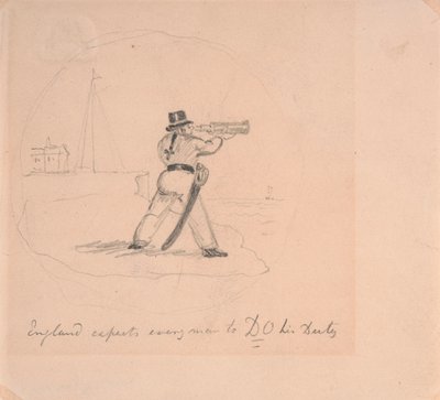 İngiltere, Herkesten Görevini -YAPMASINI- bekler by George Cruikshank