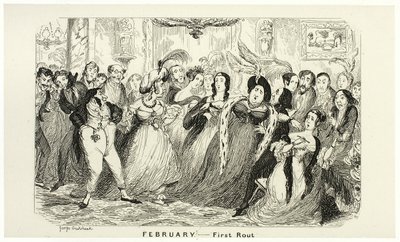 Şubat - George Cruikshank