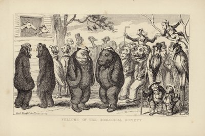 Zooloji Derneği Üyeleri by George Cruikshank