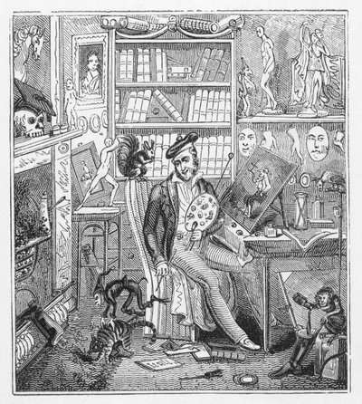 Cruikshank at Home için kapak resmi (gravür) by George Cruikshank
