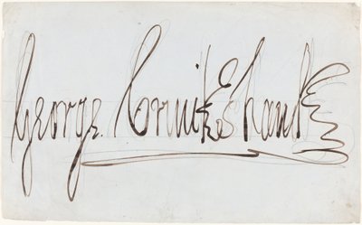 George Cruikshank (dekoratif imza) by George Cruikshank