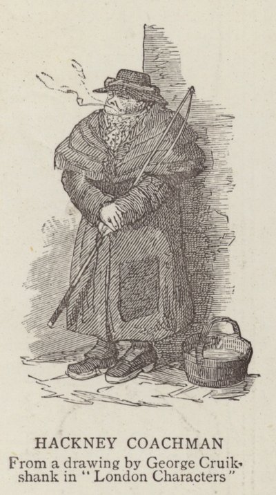Hackney Arabacı by George Cruikshank