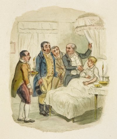 "Oliver Twist" için illüstrasyon by George Cruikshank