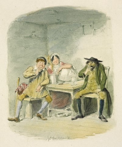 "Oliver Twist" için illüstrasyon by George Cruikshank