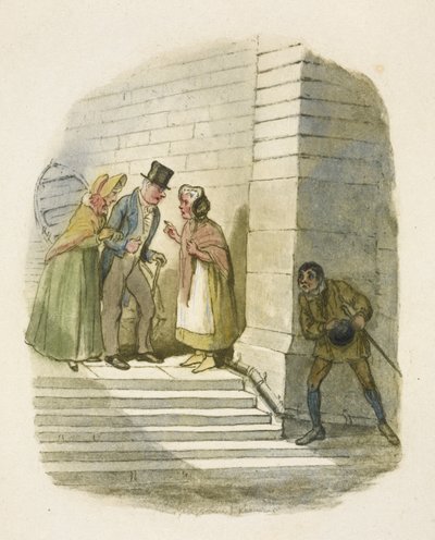 "Oliver Twist" için illüstrasyon by George Cruikshank