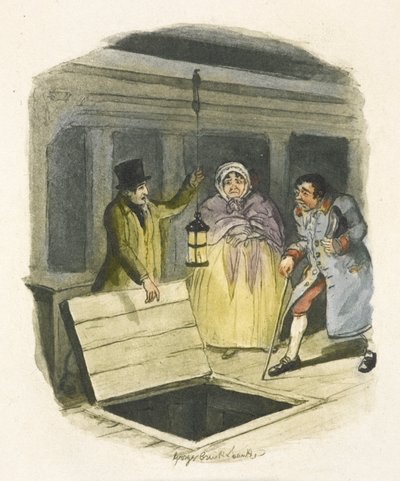 "Oliver Twist" için illüstrasyon by George Cruikshank