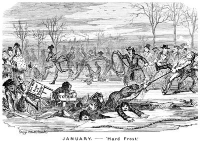 Ocak - Sert Don, 19. yüzyıl. by George Cruikshank