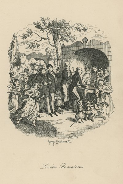 Londra Dinlenme Yerleri by George Cruikshank