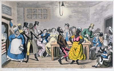 Pierce Egan (1772-1849), 1821 (renkli aquatint) tarafından 