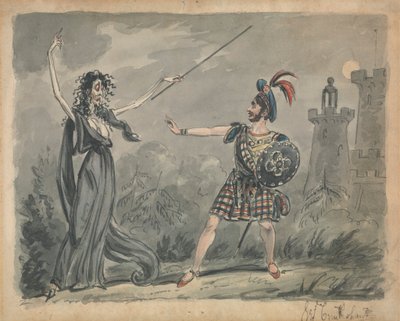 Macbeth ve Cadı by George Cruikshank