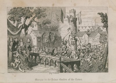 Kulenin Saray Bahçesinde Maske by George Cruikshank