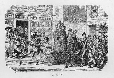 Mayıs Günü (gravür) by George Cruikshank